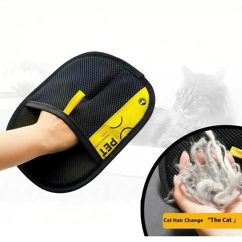 Reusable Pet Hair Remover Glove: Electrostatic Grooming & Lint Brush for Cats & Dogs