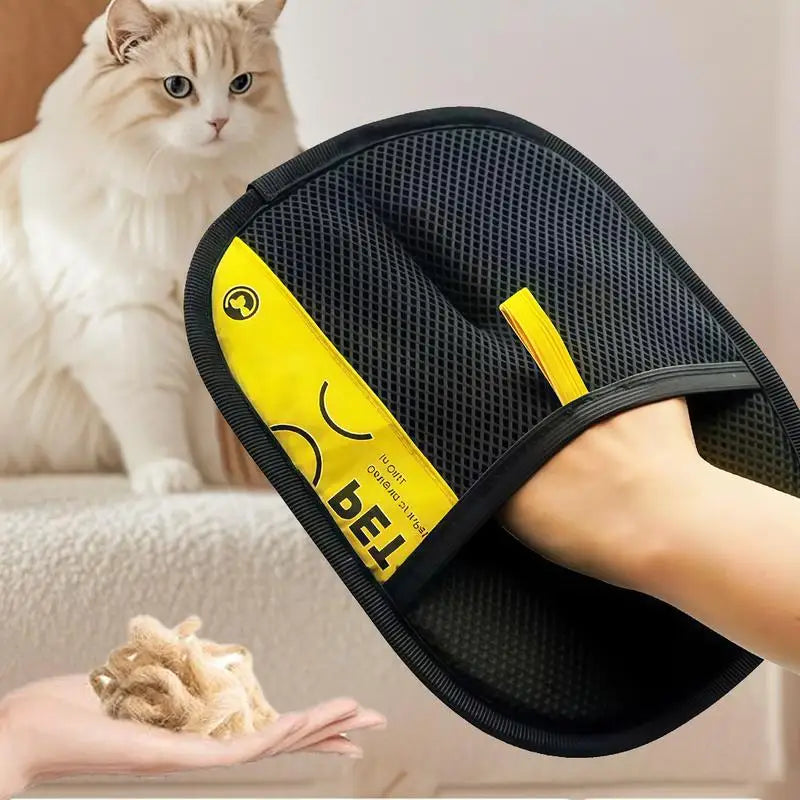 Reusable Pet Hair Remover Glove: Electrostatic Grooming & Lint Brush for Cats & Dogs