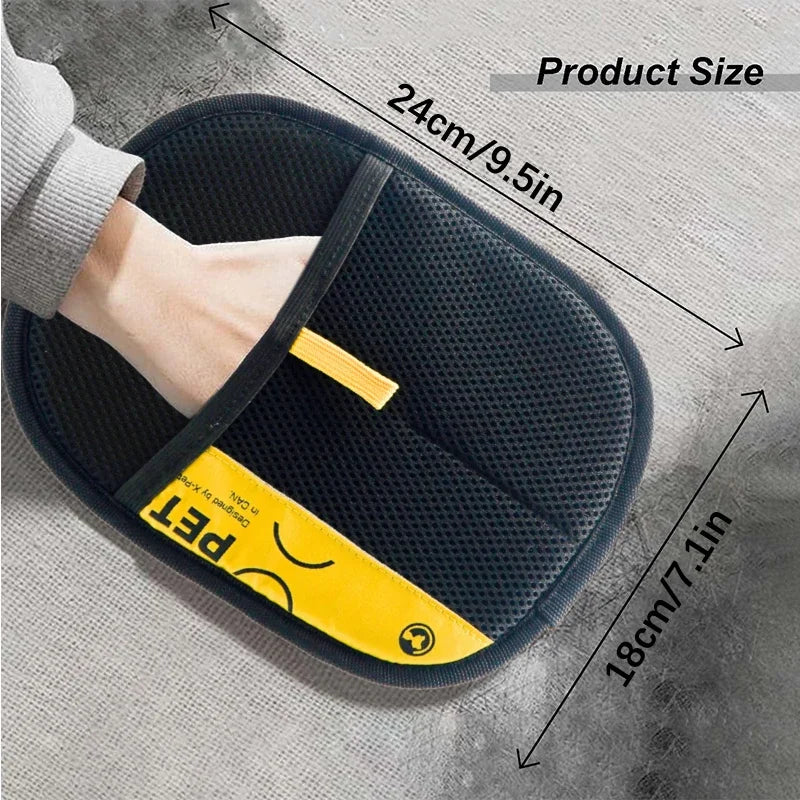Reusable Pet Hair Remover Glove: Electrostatic Grooming & Lint Brush for Cats & Dogs